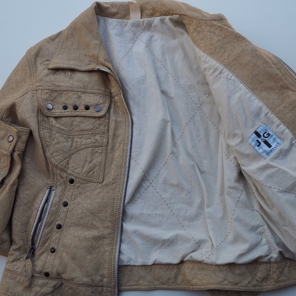 NWT - Sigillo Di Garanzia Italian Leather Jacket - Picture 3 of 6